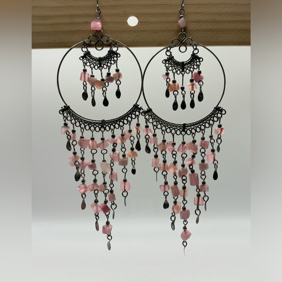 Silver Alpaca Peruvian Earrings NWOT - Picture 2 of 3